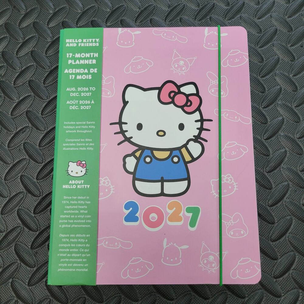 Hello Kitty & Friends 2027 Planner 17 Month Agenda Aug 2026-Dec 2027 Sanrio NWT